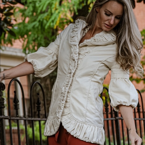 💕💕ONE LEFT💕💕Brand New RYU Handmade Luxury Top/ Jacket - Picture 3 of 6